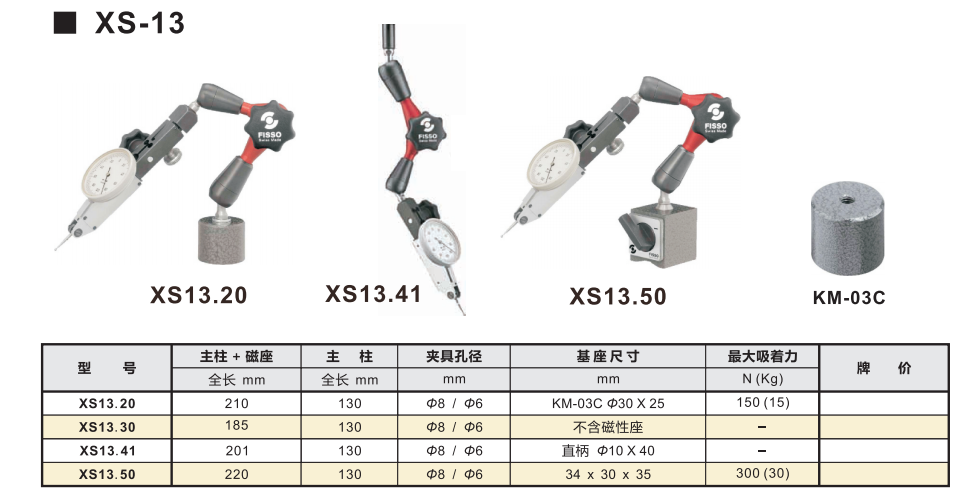 FISSO萬向磁性座STRATO系列