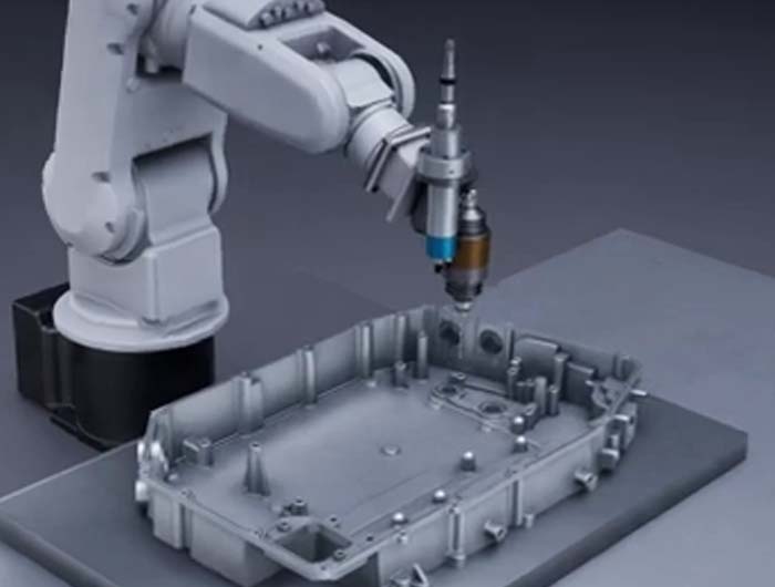 新能源汽車(chē)電池托盤(pán)浮動(dòng)去毛刺